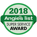 Foster Exteriors Window Company Angie's List Super Service Award 2018