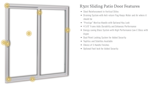R301 Sliding Patio Door - Doors