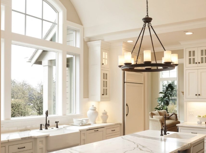 Energy-smart windows brighten this modern kitchen, window replacement Plano, TX